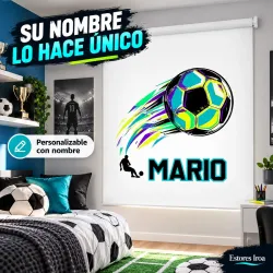 Estor Enrollable Infantil Fútbol Personalizado | Estores Iroa