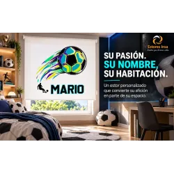 Estor Enrollable Infantil Fútbol Personalizado | Estores Iroa