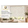 Estor Enrollable Hojas Beige a Medida | Estores Iroa