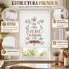 Estor Cocina con Frase Cocinamos con Amor a Medida | Estores Iroa