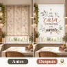 Estor Cocina con Frase y Hojas 05-26 a Medida | Estores Iroa