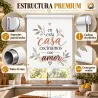 Estor Cocina con Frase y Hojas 05-26 a Medida | Estores Iroa