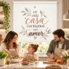 Estor Cocina con Frase y Hojas 05-26 a Medida | Estores Iroa