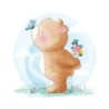  Estores Infantiles Niño Osito 001