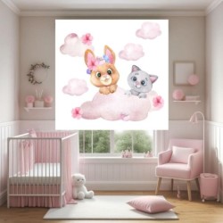 Estor Enrollable Basic Infantil Barato Animalitos - Estores infantiles Baratos- Estores Infantiles Niña