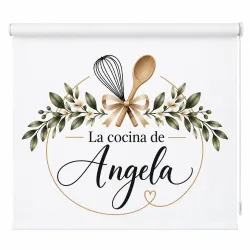 Estor Cocina a Medida con Nombre | Floral Gourmet | Estores Iroa