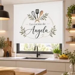 Estor Cocina a Medida con Nombre | Kitchen Botanical | Estores Iroa