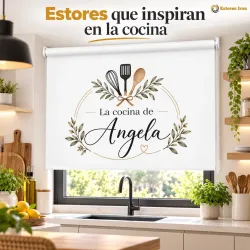 Estor Cocina a Medida con Nombre | Kitchen Botanical | Estores Iroa
