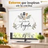 Estor Cocina a Medida con Nombre | Kitchen Botanical | Estores Iroa