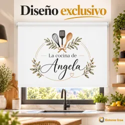 Estor Cocina a Medida con Nombre | Kitchen Botanical | Estores Iroa