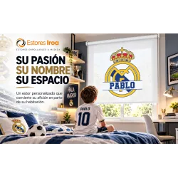 Estor Infantil de Fútbol Personalizado | Estores Iroa