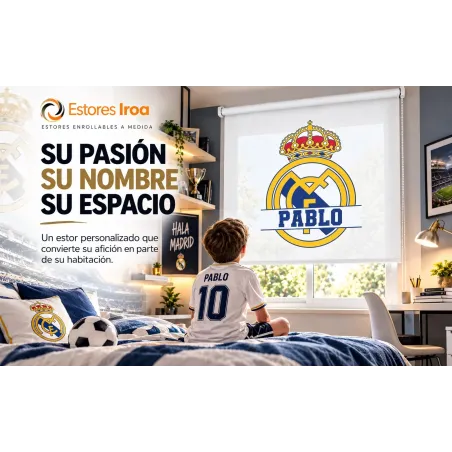 Estor Infantil de Fútbol Personalizado | Estores Iroa
