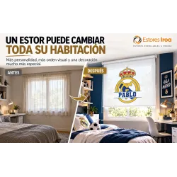 Estor Infantil de Fútbol Personalizado | Estores Iroa