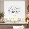 Estor Enrollable Cocina a Medida con Frase | Estores Iroa