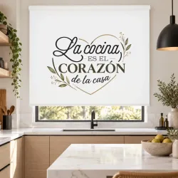 Estor para Cocina con Frase Decorativo Moderno | Estores Iroa