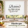 Estor para Cocina con Frase Decorativo Moderno | Estores Iroa