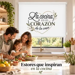 Estor para Cocina con Frase Decorativo Moderno | Estores Iroa