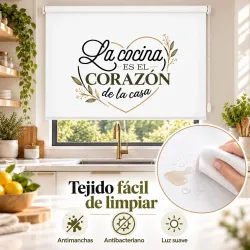 Estor para Cocina con Frase Decorativo Moderno | Estores Iroa