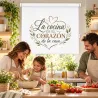 Estor Cocina Moderno con Hojas a Medida | Corazón Nature | Estores Iroa