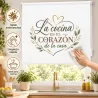 Estor Cocina Moderno con Hojas a Medida | Corazón Nature | Estores Iroa