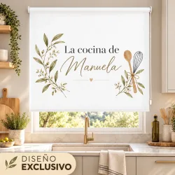 Estor Cocina Personalizado con Nombre a Medida | Estores Iroa