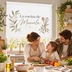 Estor Cocina Personalizado con Nombre a Medida | Estores Iroa