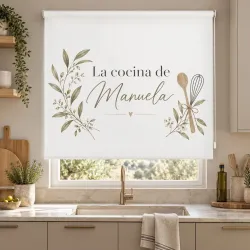 Estor Cocina Personalizado con Nombre a Medida | Estores Iroa