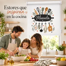 Estor Cocina Personalizado con Utensilios | Estores Iroa
