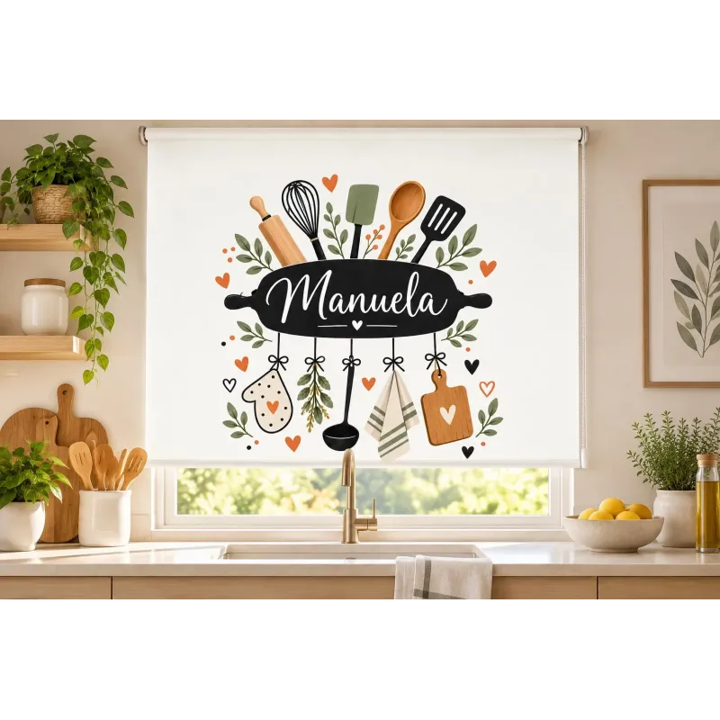 Estor Cocina Personalizado con Utensilios | Estores Iroa
