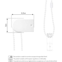  Estor Enrollable Infantil Elefante en Nube Rosa - Ideal para Habitación de Bebé Niña - Translúcido Blanco