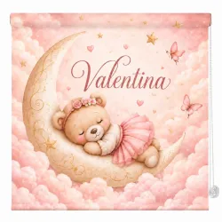 Estor Infantil Personalizado Osita Luna | Estores Iroa