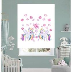 Estores Infantiles Unicornio Hermanas 005