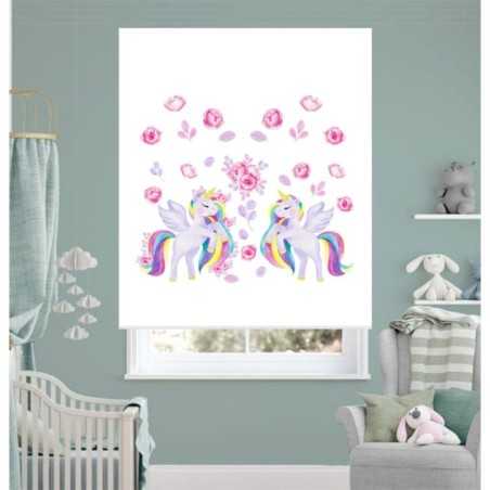 Estores Infantiles Unicornio Hermanas 005