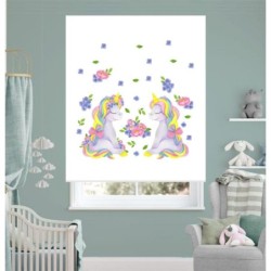 Estores Infantiles Unicornio Hermanas