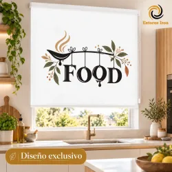 Estor Enrollable Cocina Moderno FOOD | Estores Iroa