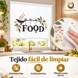 Estor Enrollable Cocina Moderno FOOD | Estores Iroa