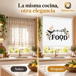 Estor Enrollable Cocina Moderno FOOD | Estores Iroa