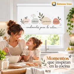 Estor Enrollable Cocina Condimentos para la Rutina | Iroa