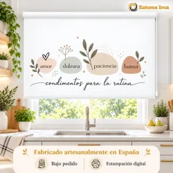 Estor Enrollable Cocina Condimentos para la Rutina | Iroa