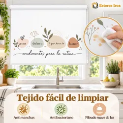 Estor Enrollable Cocina Condimentos para la Rutina | Iroa