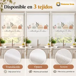 Estor Enrollable Cocina Condimentos para la Rutina | Iroa