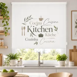 Estor Enrollable Cocina Kitchen Multilingüe | Estores Iroa