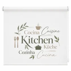 Estor Enrollable Cocina Kitchen Multilingüe | Estores Iroa