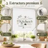 Estor Enrollable Cocina Kitchen Multilingüe | Estores Iroa