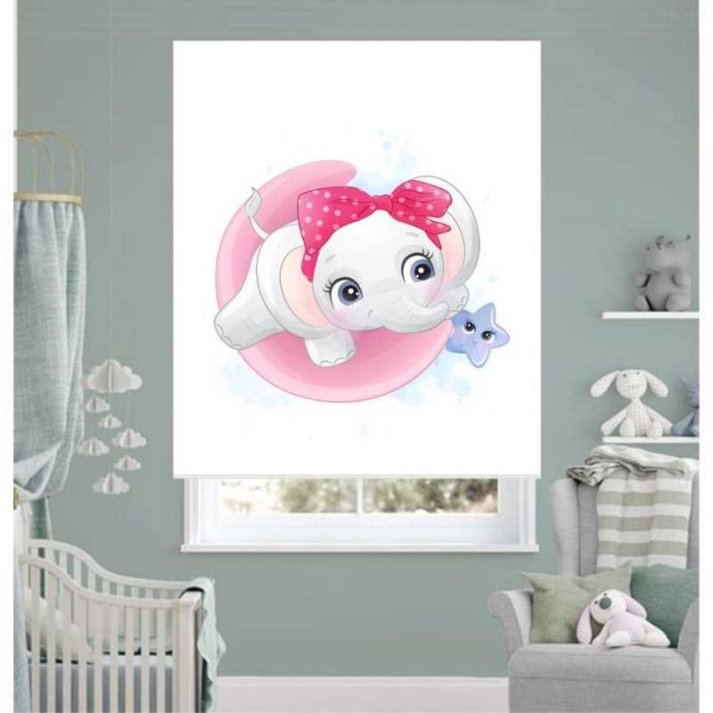 Estores Infantiles Niña Elefanta 003