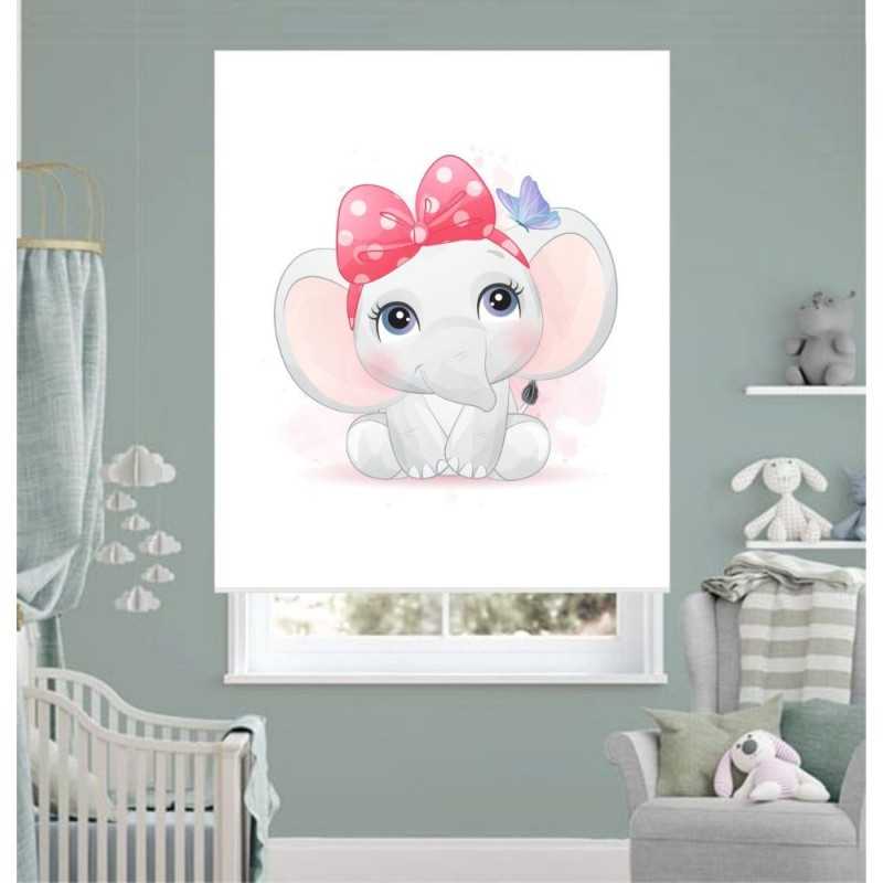 Estores Infantiles Niña Elefanta 002