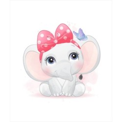  Estores Infantiles Niña Elefanta 002