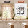 Estor Enrollable Cocina con Amor | Estores Iroa