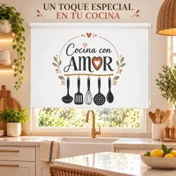 Estor Enrollable Cocina con Amor | Estores Iroa