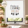 Estor Cocina con Frase Cocina con Amor | Estores Iroa